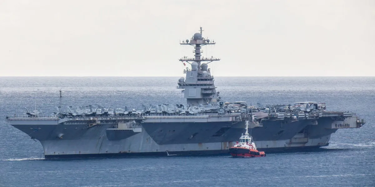 USS Gerald R. Ford: wie der Einsatz gerade läuft